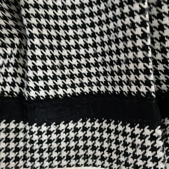 Vintage Herringbone Wool Blend Pleated Bottom Wednesday Addams Academia Side Zip - Picture 5 of 10